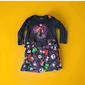 Disney Womens Sz 2XL Nightmare Before Christmas Pajama Shirt Jogger Pants Set